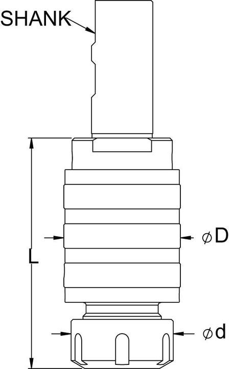 Produktbild Tapmatic Gewindeschneidfutter SM6 Zyl.25mm M5,0-18