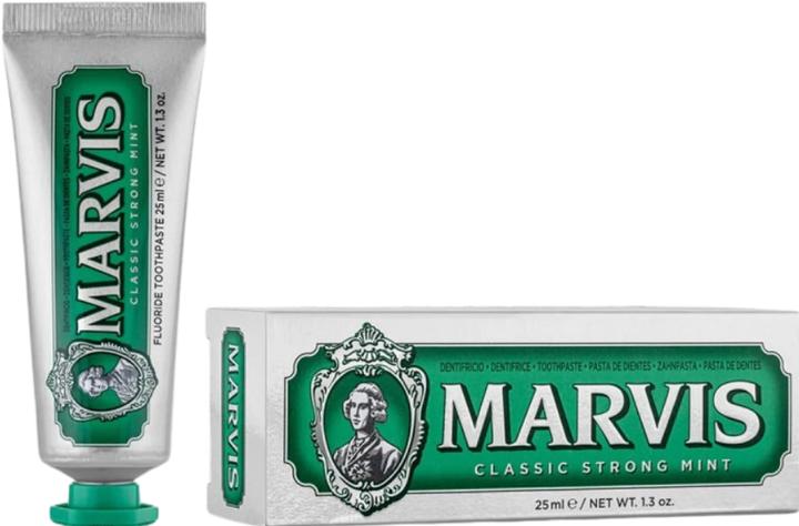 Actual product image Marvis Toothpaste Classic Strong Mint 25 ml (bundle) (25 ml)