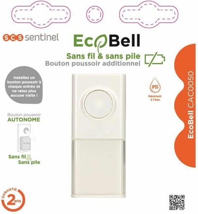 Produktbild SCS Sentinel Druckknopf für Türklingel Ecobell CAC0050 Wireless (Kabellos)