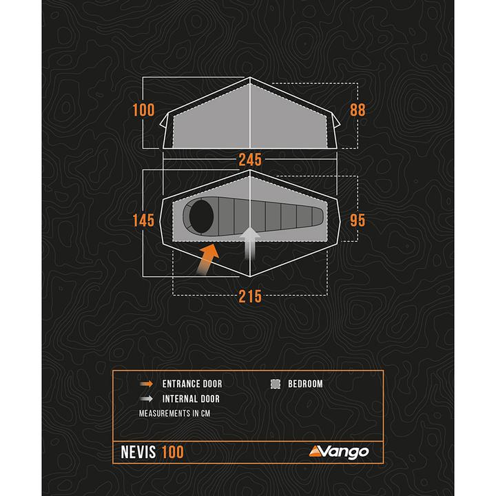 Actual product image Vango Nevis 100 (Tunnel tent, 1.70 kg, 4 persons)