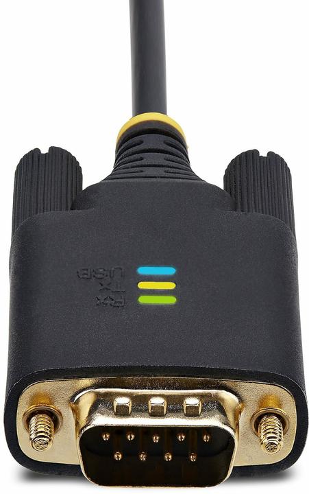 Actual product image StarTech COM 13ft/4m 2-Port USB to Serial Adapter Cable COM Retention FTDI USB-A to DB9 RS232 Change (4 m)
