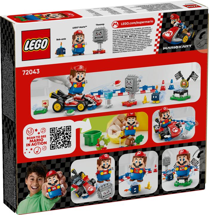 Produktbild LEGO Mario Kart – Interaktiver LEGO Mario & Standard-Kart (72043, LEGO Super Mario)