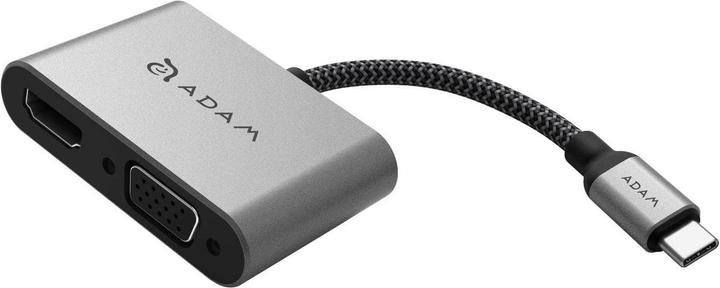 Produktbild Adam Elements USB-C auf HDMI/VGA Adapter (USB Typ-C, 14.50 cm)