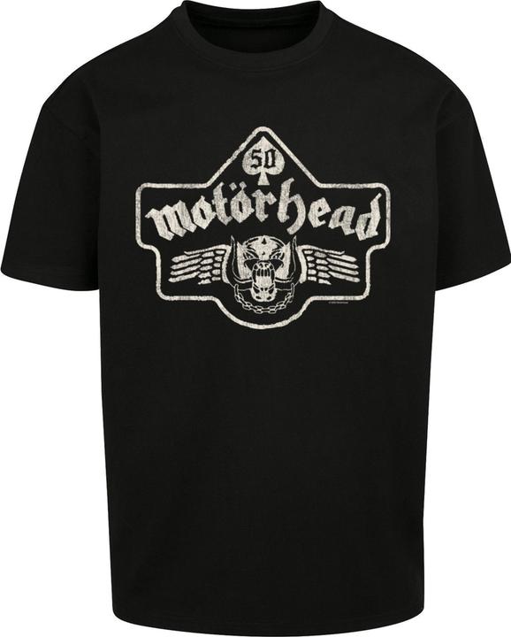 Produktbild Merchcode Motorhead - 50th Ace Wings Emblem One Colour Heavy Oversize Tee - 193705 (L)