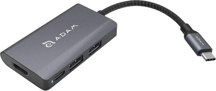 Adam Elements CASA Hub A01m - 4 Port Hub, grey (USB-C, 4 Ports)