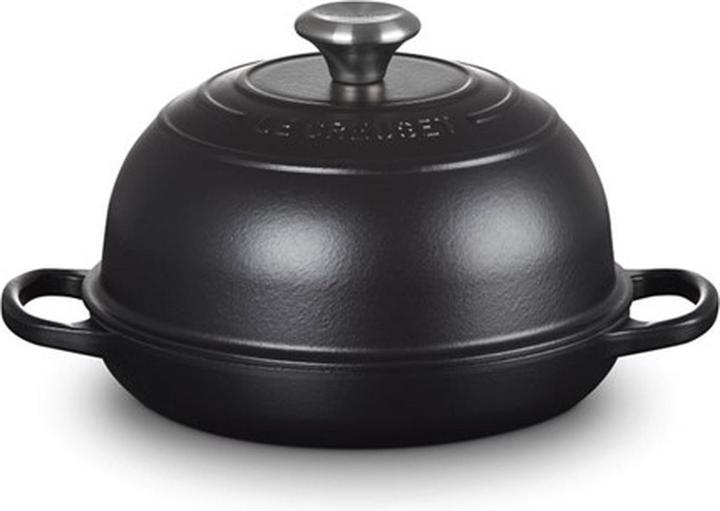 Le Creuset Brot Bräter Schwarz (24 cm, Bräter + Schmortopf, Gusseisen)