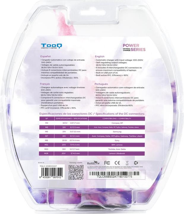 Actual product image Tooq Technology TQLC-65BS02AT (65 W)