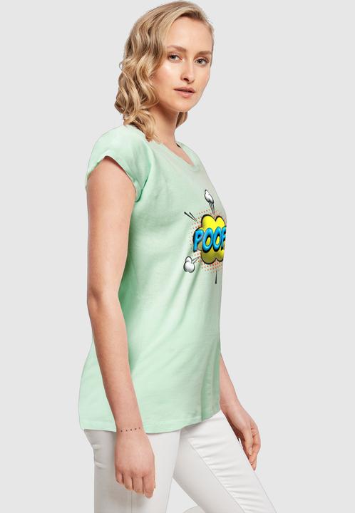 Produktbild Merchcode Ladies POOF Comic Extended Shoulder Tee - 117991 (L)