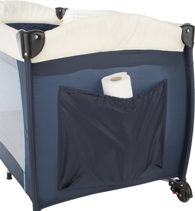 Produktbild tectake Kinderreisebett Hund mit Wickelauflage und Transporttasche (60 x 120 cm)