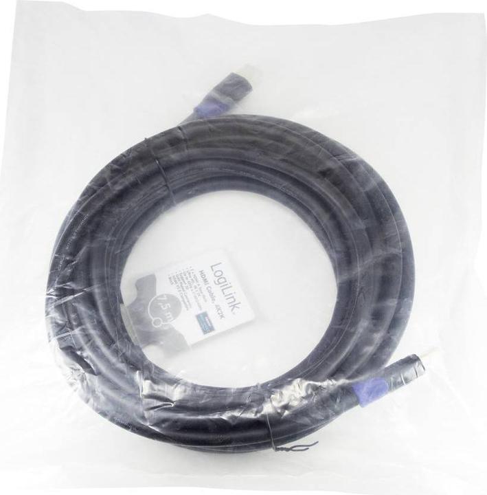 Productafbeelding LogiLink HDMI (Type A) - HDMI (Type A) (7.50 m, HDMI, 2.0)