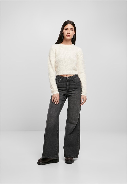 Produktbild Urban Classics Ladies Cropped Feather Sweater (3XL)