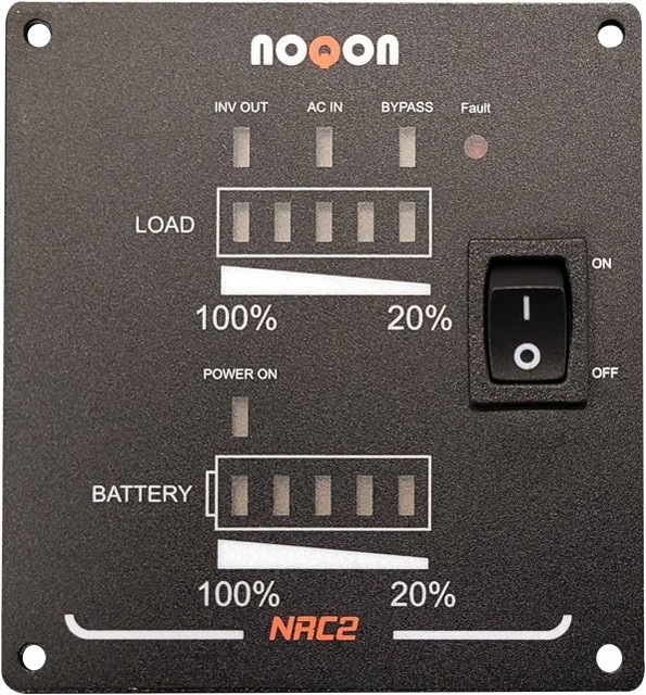 Actual product image Noqon NRC2 Remote control with charge level indicator for inverters