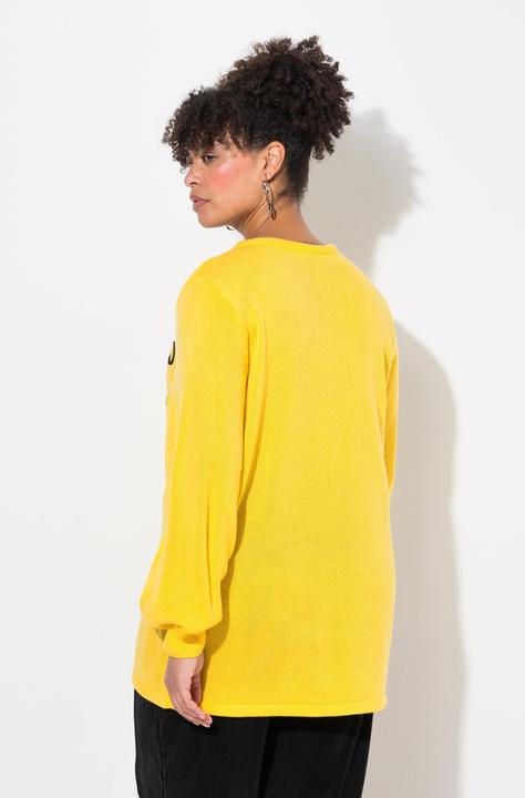 Produktbild Miamoda Pullover, Blumen, Ballon-Langarm (56)
