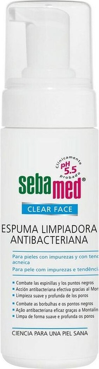 Image du produit Sebamed Clear Face Mousse nettoyante antibactérienne 150ml (Mousse, 150 ml)