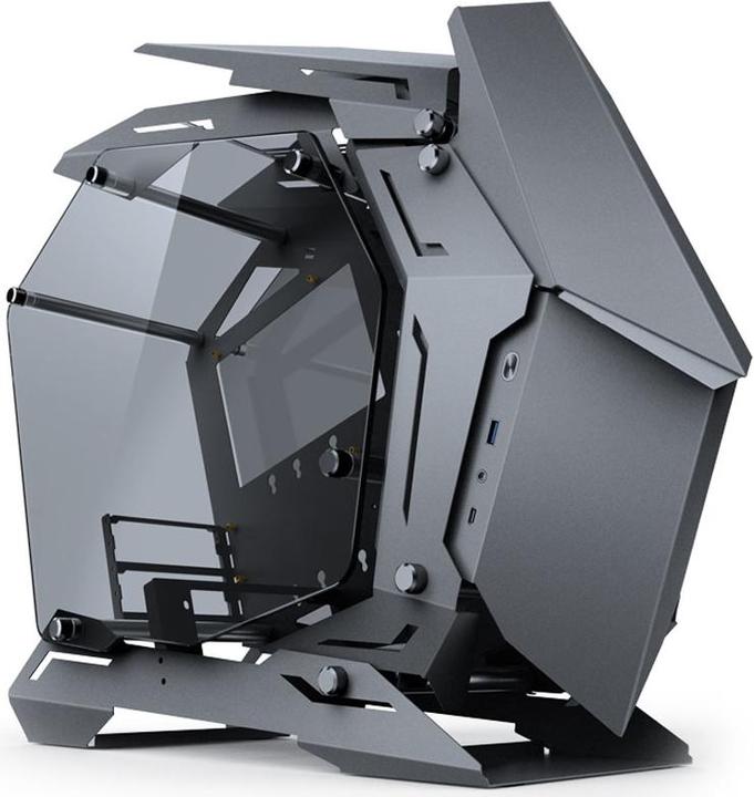 Actual product image Jonsbo MOD3 Mini Micro-ATX Tower Showcase, tempered glass - grey (mATX, Mini-ITX)