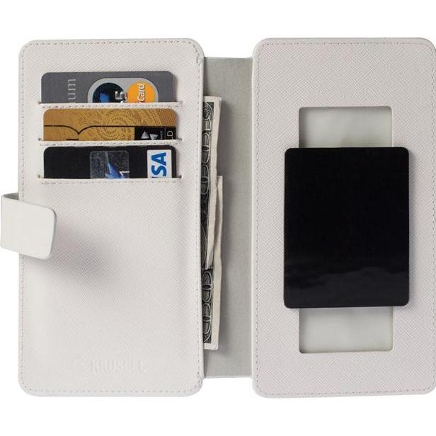 Krusell Malmö FlipWallet Slide 2XL weiss (LG L40, Samsung Galaxy Ace 4, Samsung Galaxy Trend, Samsung Galaxy S Duos, Sam...