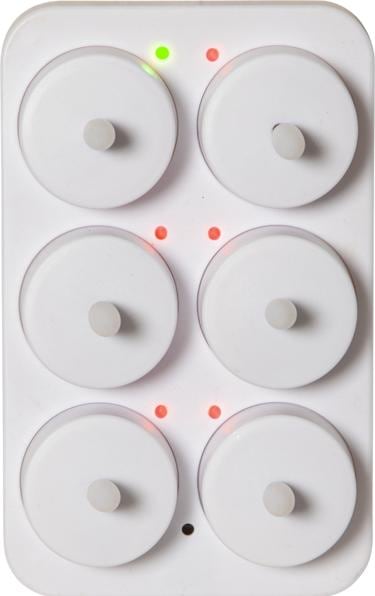Image du produit Star Trading Lot de 6 bougies chauffe-plat LED Flamme Charge, Blanc (6 x)