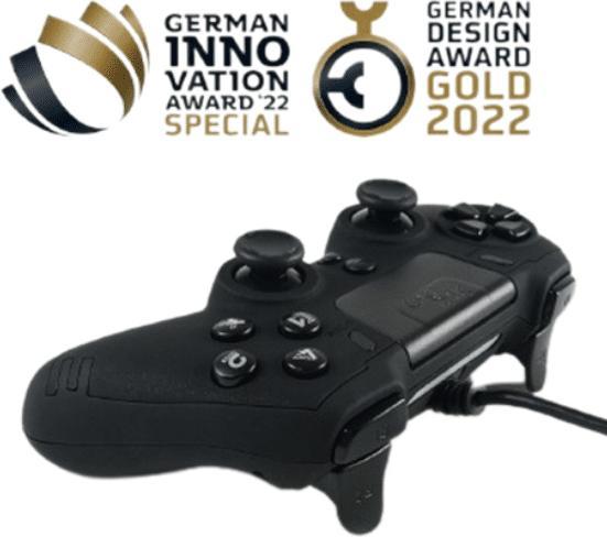 Actual product image Steelplay Slim Pack Wired Controller Ebony Black Multi (PS4, PC)