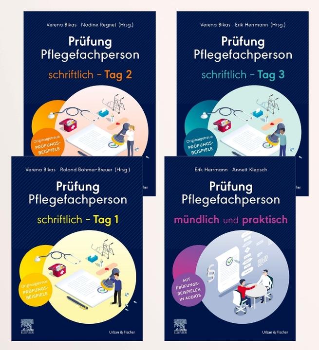 Produktbild Lernpaket Schriftliche-Mündliche Prüfung Pflege (Deutsch, Erik Herrmann, Annett Klepsch, 2025)