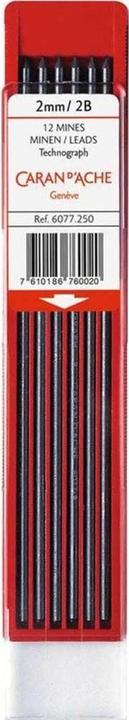 Actual product image Caran d'Ache Technograph refills (12 pcs., 2 mm, 2B)
