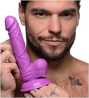 Image du produit Pop Peckers Poppin Dildo 16.5 cm - Purple