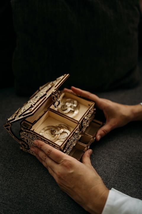 Actual product image Wood Trick Treasure chest