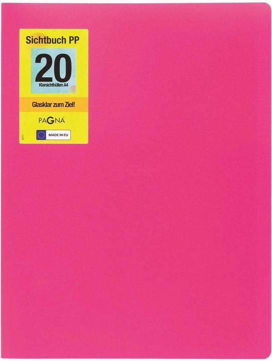 Image du produit Pagna School Sichtbuch DIN A4, 20 Hüllen dunkelrosa (A4, 1 x)