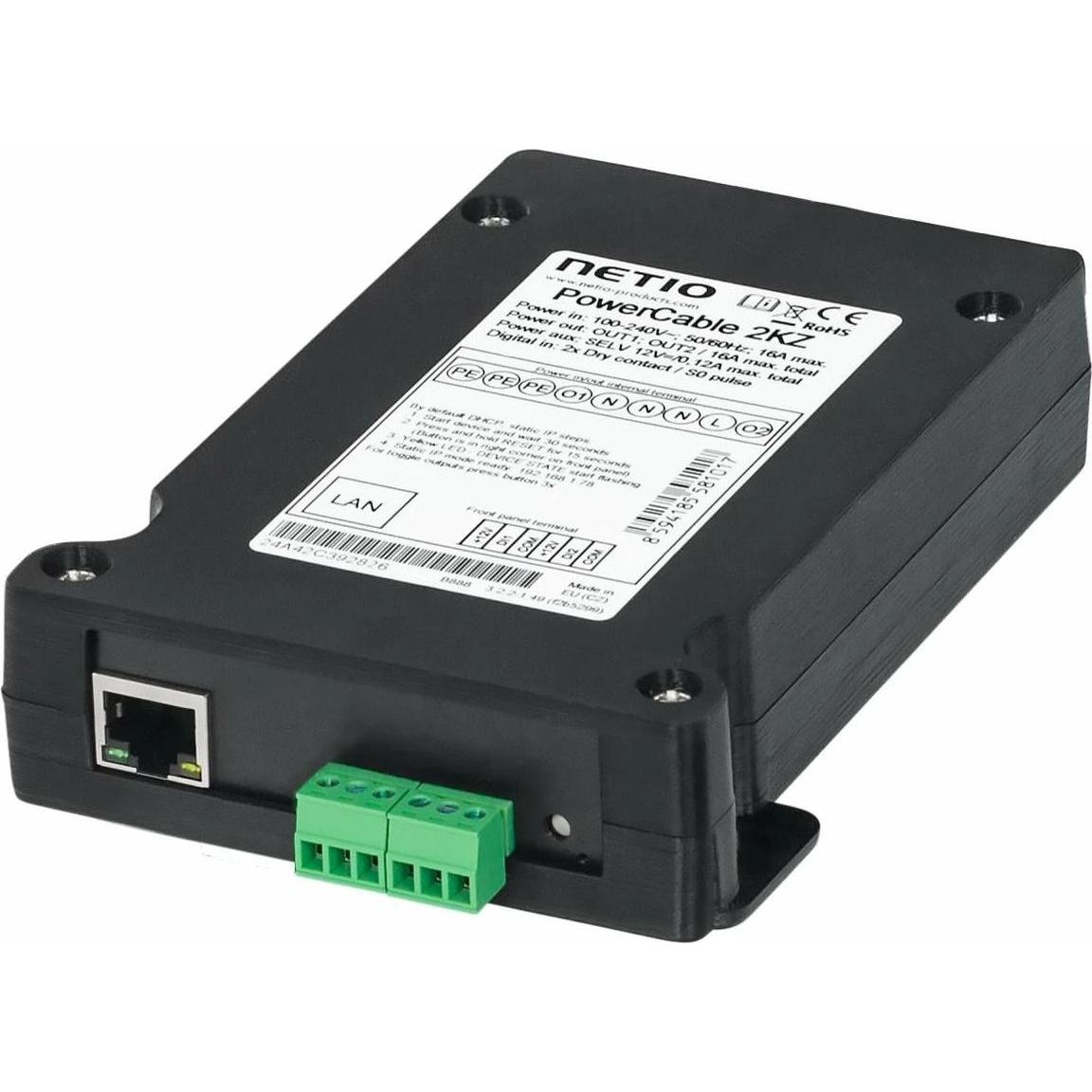 Netio PDU PowerCable 2KZ 2x 230 V geschaltet, Netzwerk Zubehör