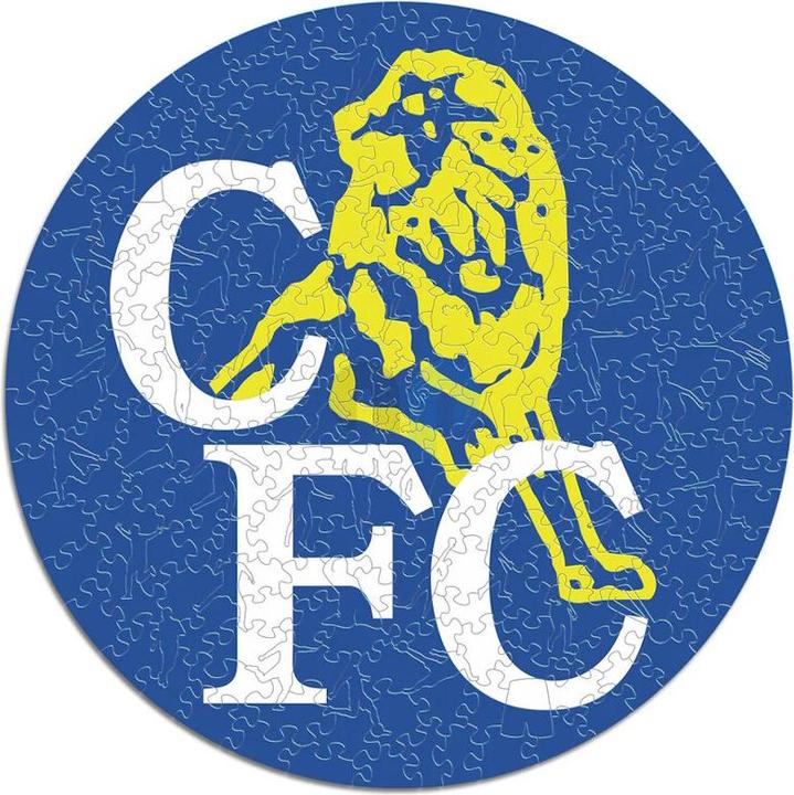 Actual product image Iconic Chelsea FC - Retro Logo - Wooden Puzzle Size S (150 pieces) (150 pieces)