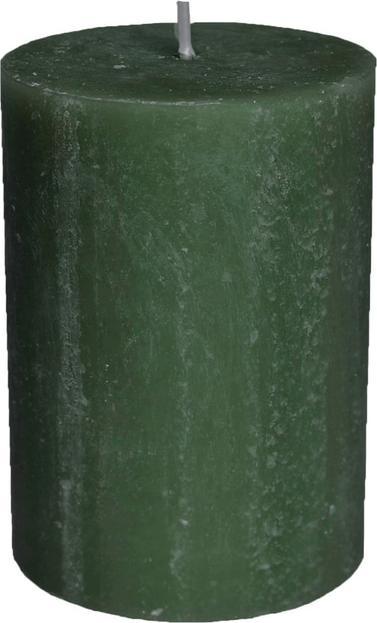 KCB Pillar candle - Rustic - approx. 7 x 8 cm - dark green (1 pcs.)