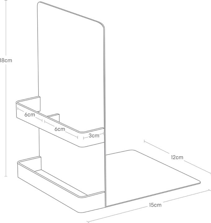 Actual product image Yamazaki Bookends (set of 2) TOWER (15 x 12 x 18 cm)