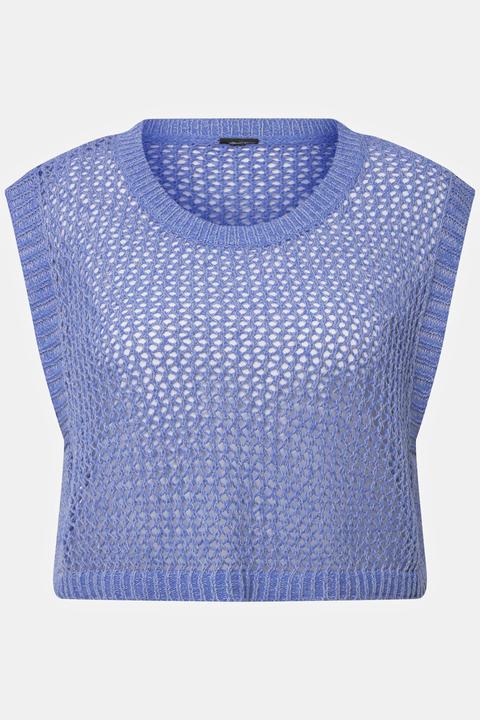 Actual product image Ulla Popken Openwork Knit Vest (46)