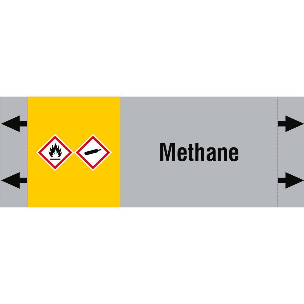 Brady, Etiketten, ISO 20560 Pipe Markers - Gas