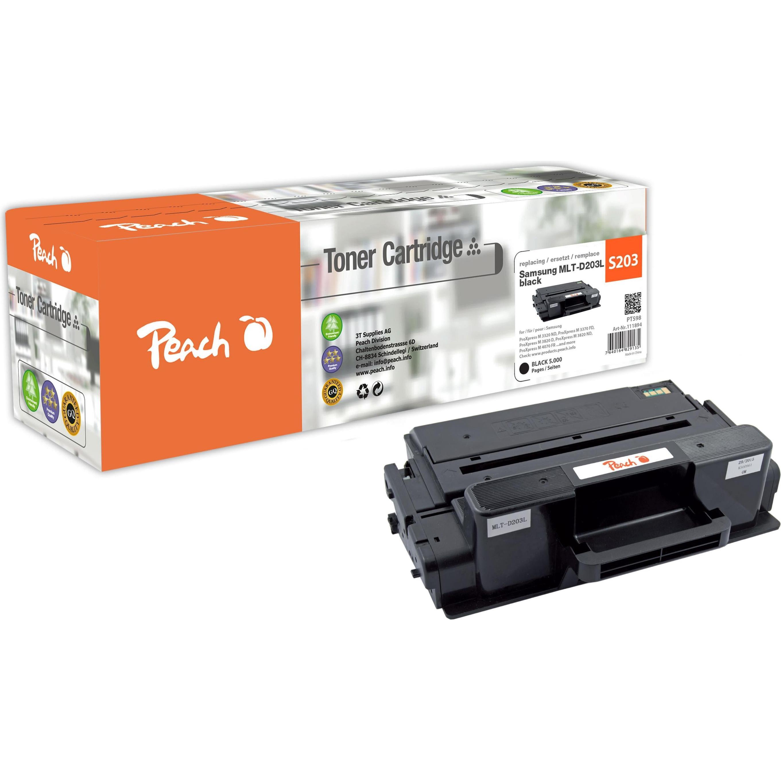 Peach, Toner, Toner BK kompt MLT-D203L - Kompatibel - Tonereinheit (BK)
