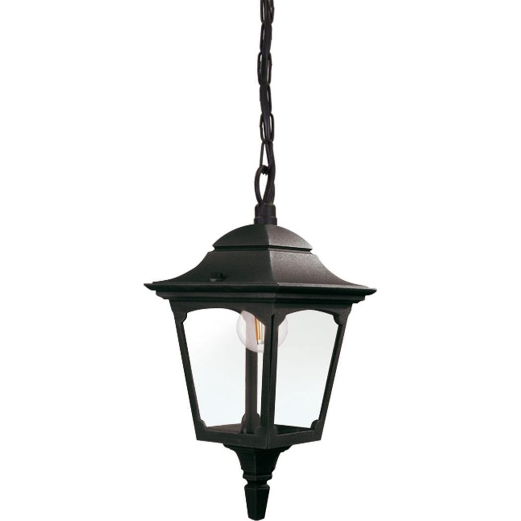 Elstead Lighting Nero Applique + Plafoniera, Piccola Lanterna Sospesa Chapel Mini