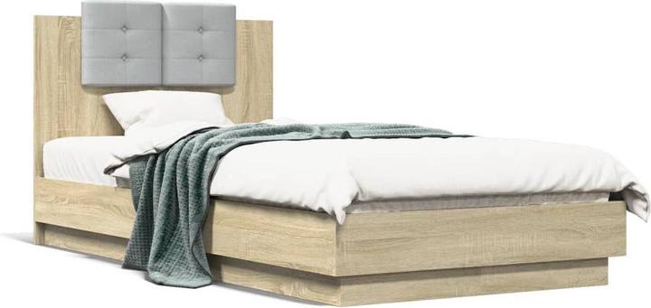 Immagine prodotto vidaXL Giroletto con testiera in rovere Sonoma (75 x 190 cm)