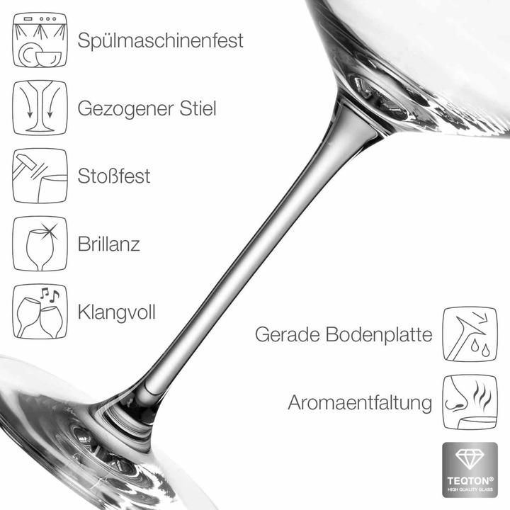 Image du produit Leonardo Rotweingläser geeicht Puccini Gastro-Edition (20 cl, 6 Verres, Verres à vin rouge)
