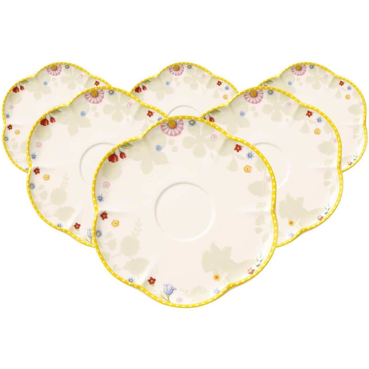 Villeroy & Boch, Tasse, Multipack Spring Awakening Kaffee-/Teeuntertasse - 6 Stück (6 x)
