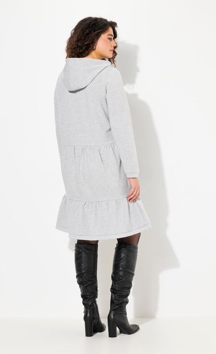 Produktbild Ulla Popken Sweatkleid, Kapuze, A-Linie, V-Ausschnitt, Langarm (50, 52)