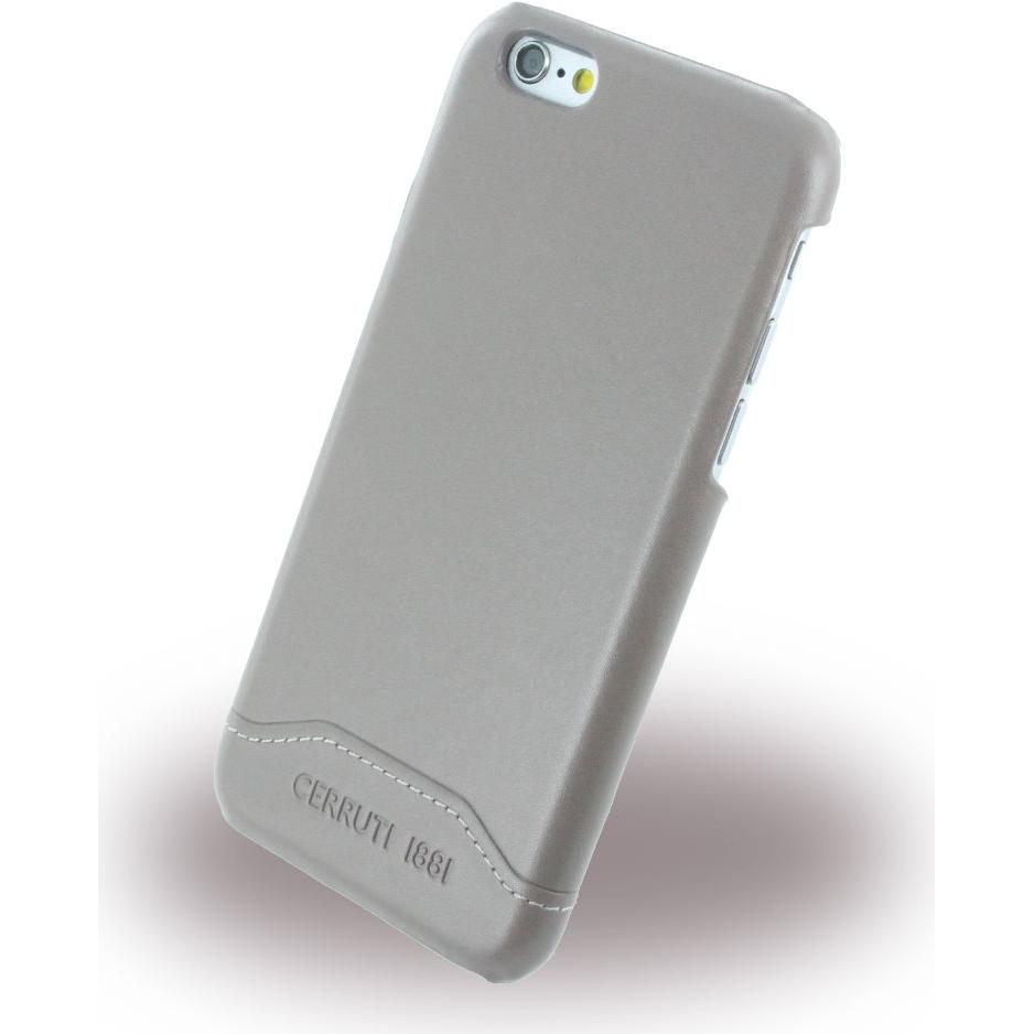Cerruti 1881 Smooth Split Leather (Apple iPhone 6s, Apple iPhone 6), Smartphone Hülle, Braun, Grau