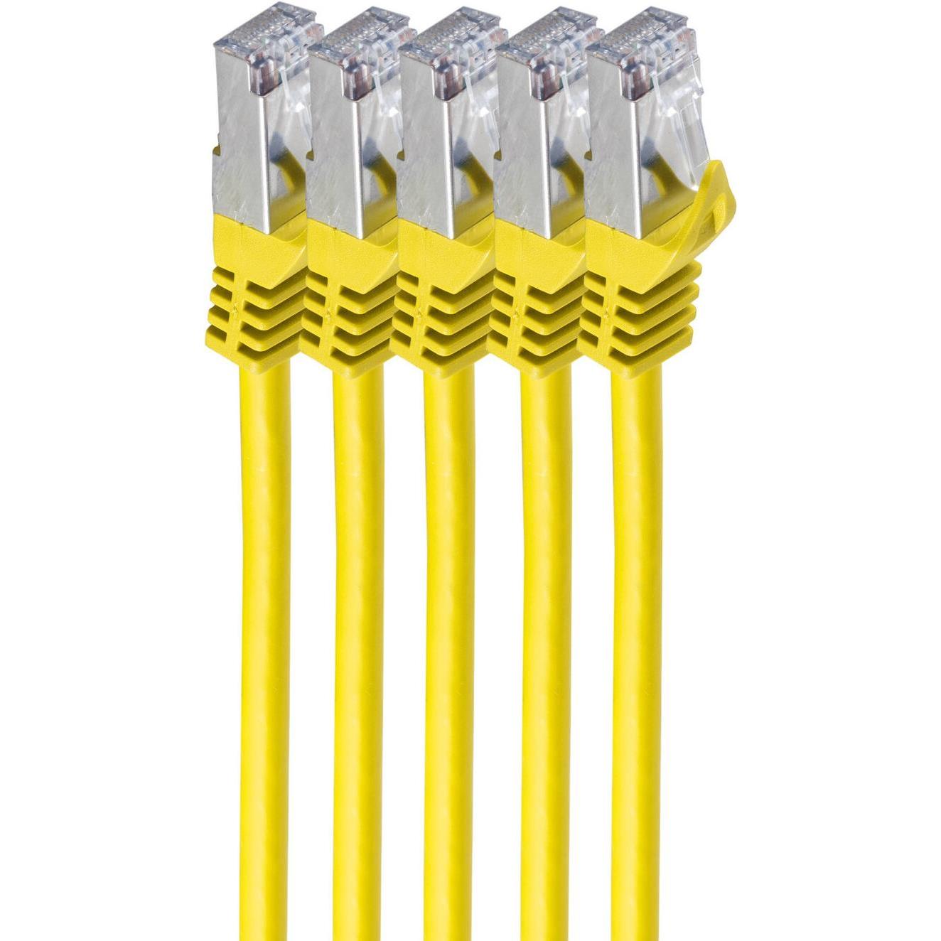 Shiverpeaks BS75513-Y-SET5. Kabellänge: 3 m, Kabelstandard:Cat.7 Rohkabel, Kabelschirmung: S/FTP (S-STP), Anschl (S/FTP,...