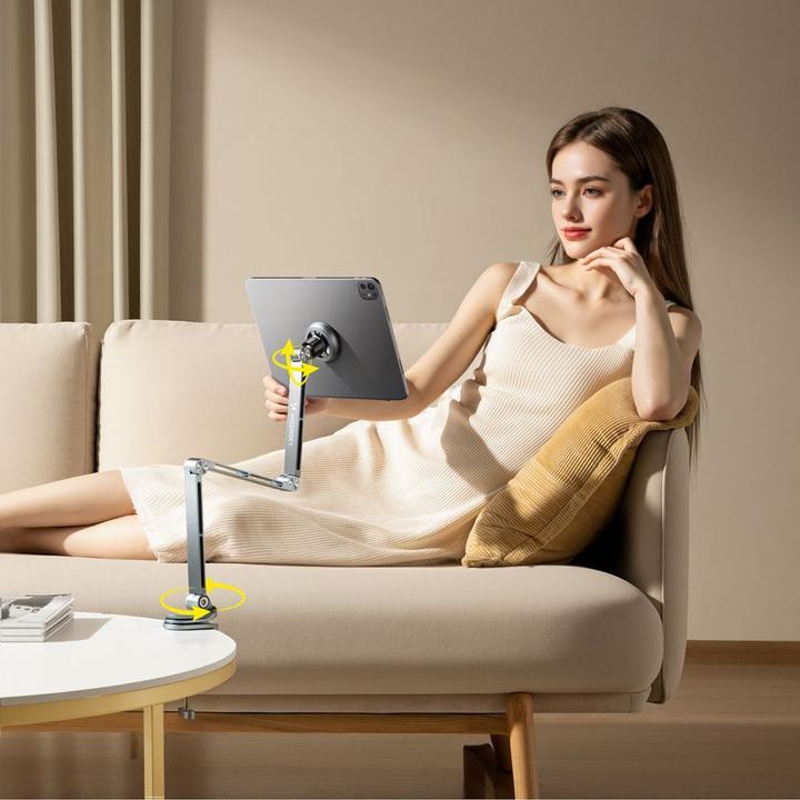 Actual product image Wozinsky WTY0YS1 Magnethalterung, 360° drehbar, solide, für Telefon und Tablet - grau