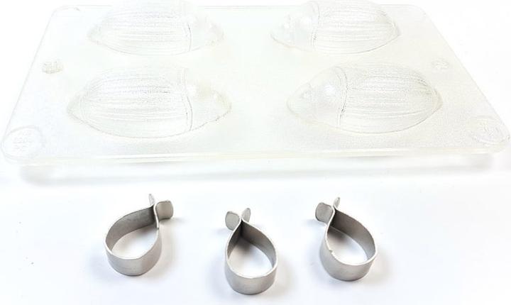 Produktbild Hans Brunner Schokoladenform Maikäfer, 4-teilig