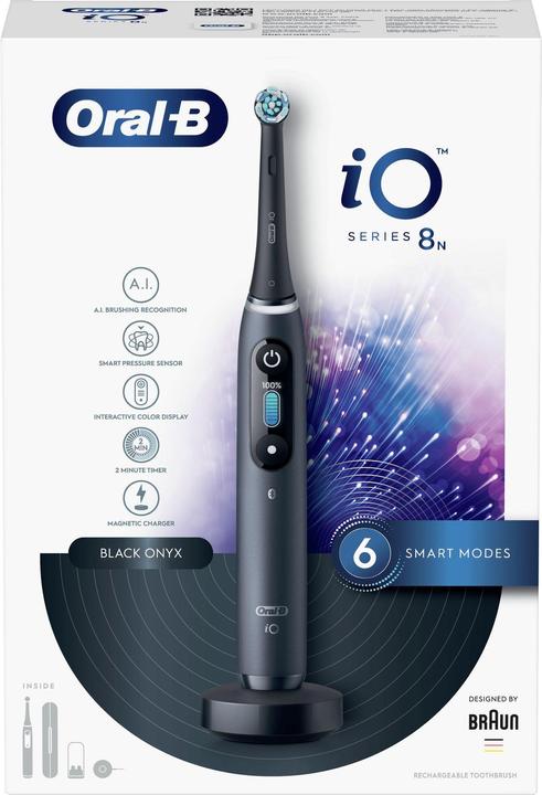 Actual product image Braun Oral-B iO Series 8N, electric toothbrush, black