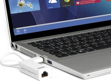 Actual product image Hamlet USB 2.0 to Lan adapter transfer speed up to 10/100 Mbps (Ethernet, USB)