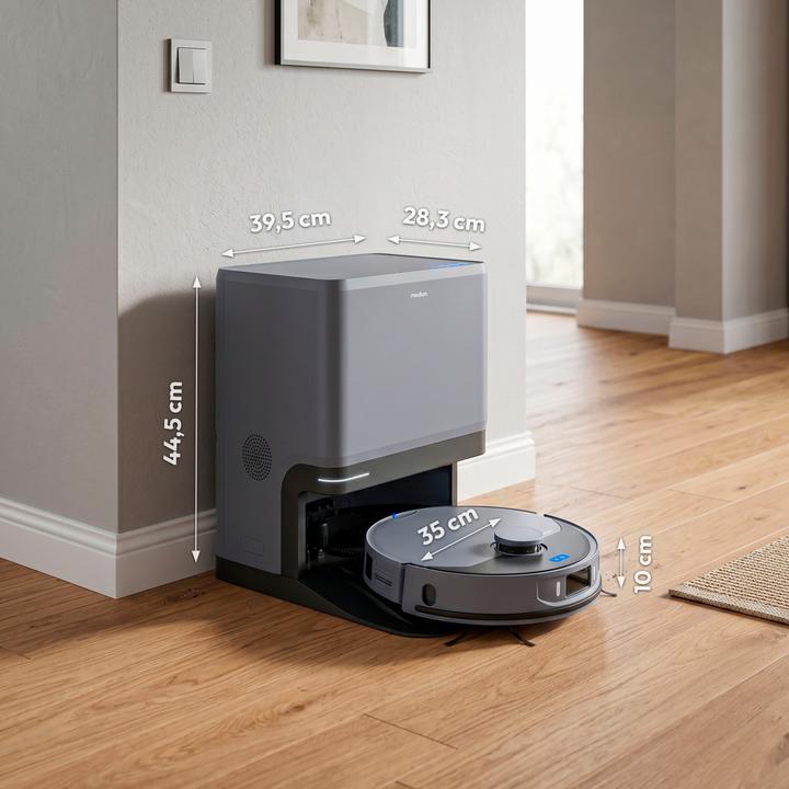 Actual product image Medion Saugroboter mit 3-in-1 Absaugstation, Lasernavigation und Wischfunktion X55 SW+ Pro (Starke 1