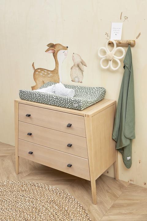 Image du produit Meyco Housse pour matelas à langer Cheetah - vert forêt - 50x70cm (50 x 70 cm)