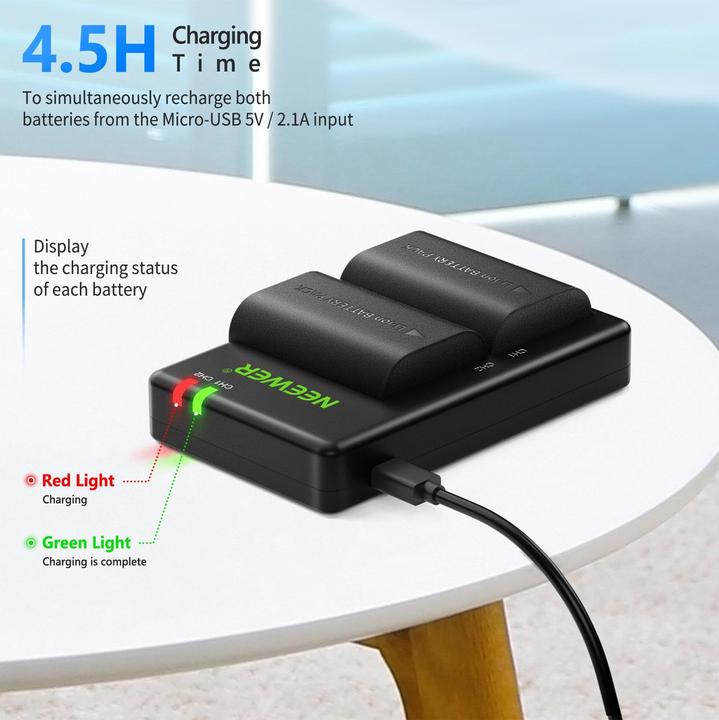 Actual product image Neewer LP-E6 (Camera battery, Camera battery charger)