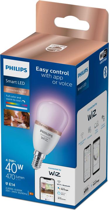 Actual product image Philips PHI WFB 40W P45 E14 922-65 RGB 1PF/6 (E14, 470 lm, 1 x)