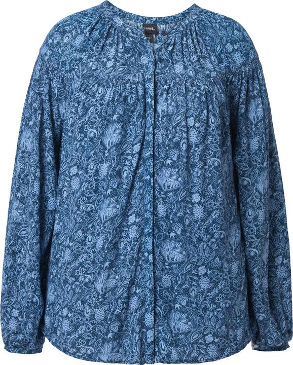 Produktbild Ulla Popken Bluse, Blüten/Schwalben, Rundhals, Langarm (42, 44)